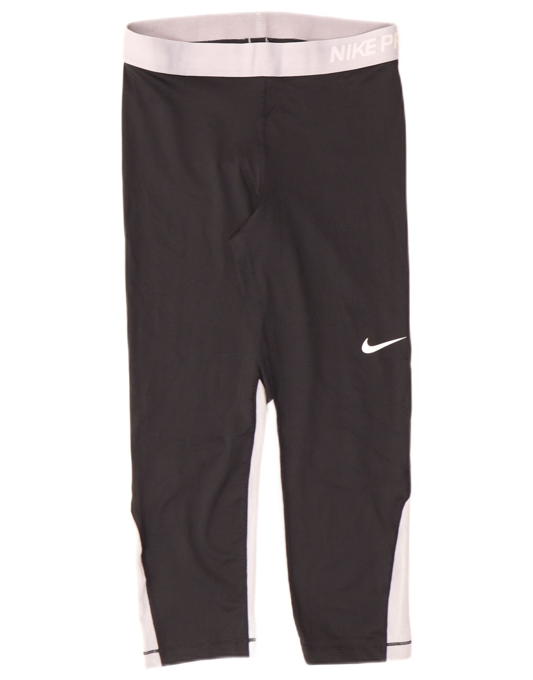 Nike Womens Dri Fit Leggings UK 14 Medium Black Polyester Sports