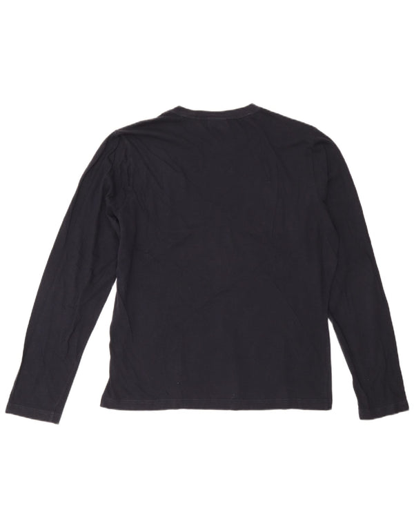 Napapijri Mens Top Long Sleeve Large Navy Blue