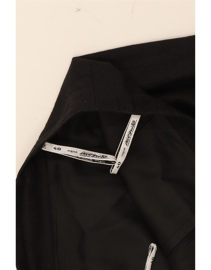 SIGNE INCOGNITO Womens Pencil Skirt EU 40 Medium W28 Black Linen Vintage Signe Incognito and Second-Hand Signe Incognito from Messina Hembry 