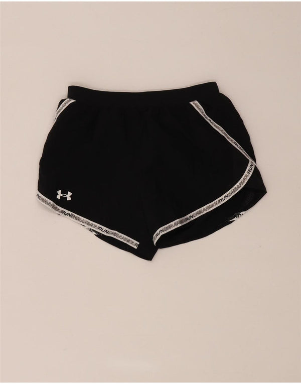 Under Armour Womens Graphic Loose Fit Sport Shorts XS W26 L3 Black Sports