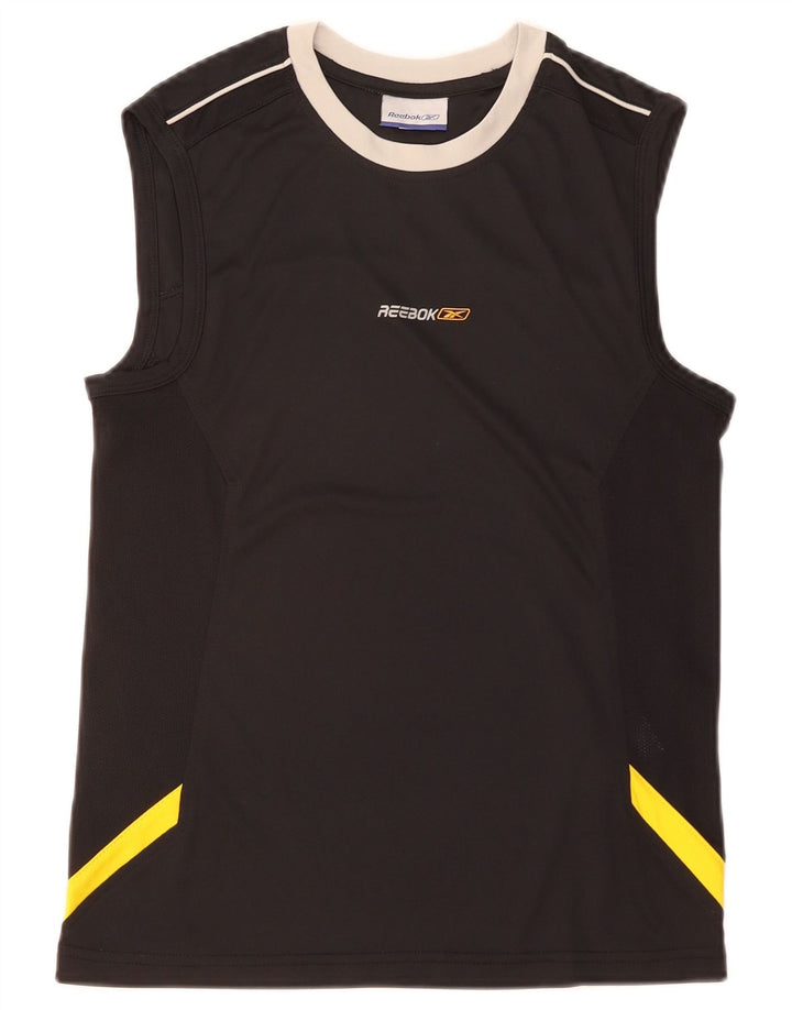 Reebok Mens Graphic Vest Top XS Black Colourblock Polyester