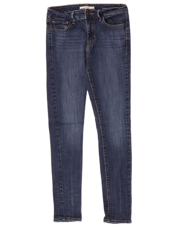 Levi's Womens 711 Skinny Jeans W26 L28 Blue Cotton