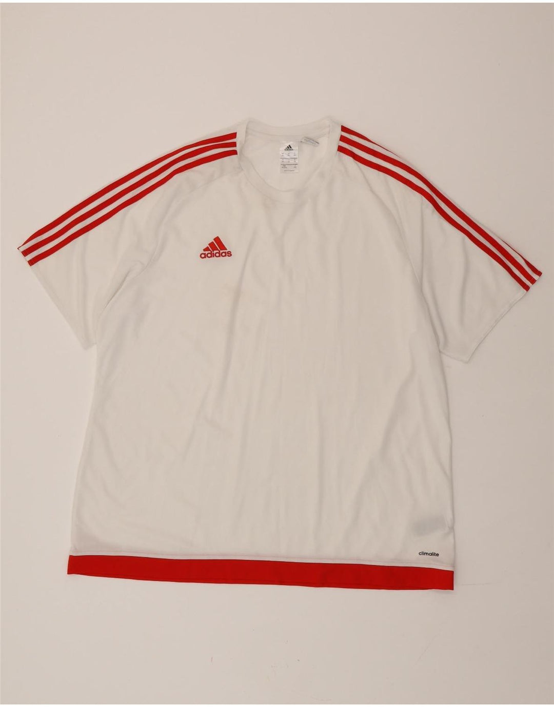 Adidas Mens Climalite T-Shirt Top 2XL White Polyester