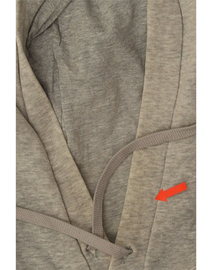 Nike Mens Hoodie Jumper Medium Grey Flecked Cotton
