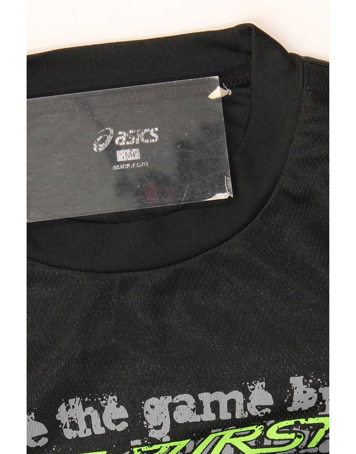 Asics Mens Graphic Top Long Sleeve Medium Black