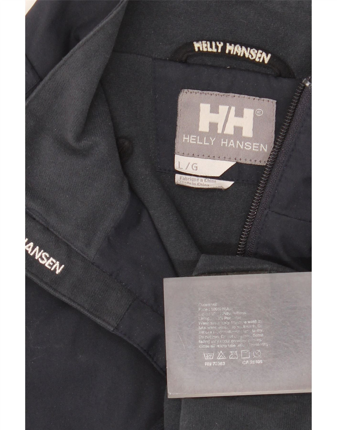 Helly Hansen Mens Bomber Jacket UK 40 Large Navy Blue Nylon