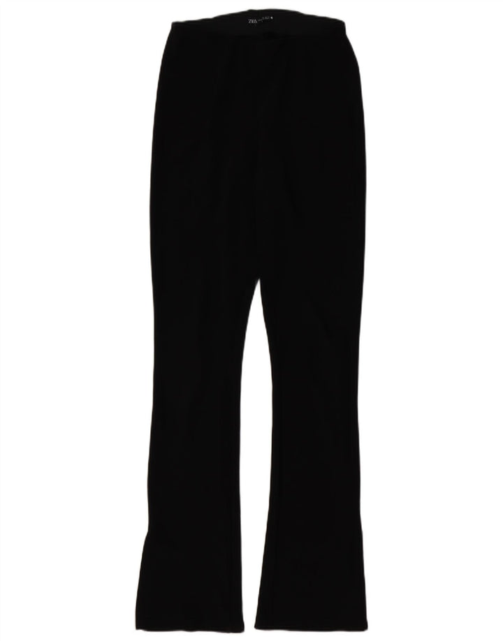 ZARA Womens Bootcut Trousers Medium W28 L32 Black