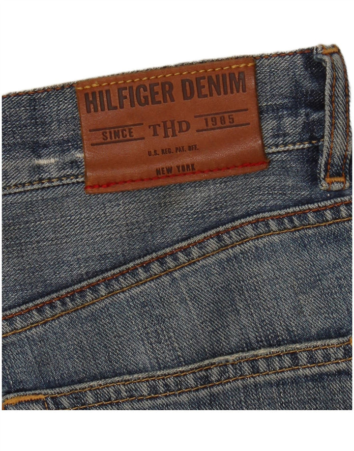 Tommy Hilfiger Mens Distressed Straight Straight Jeans W32 L35 Blue