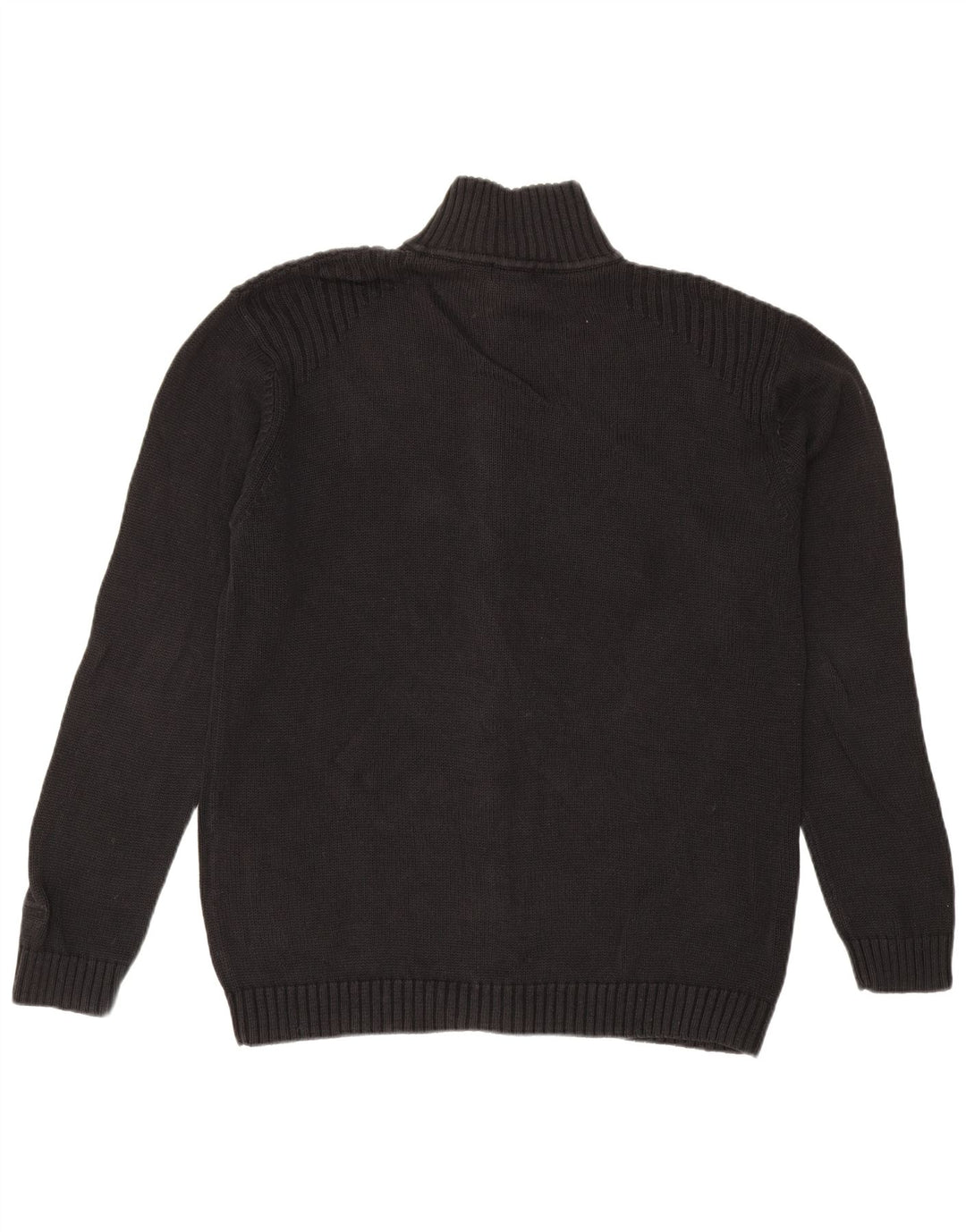 Gant Mens Cardigan Sweater XL Black Linen