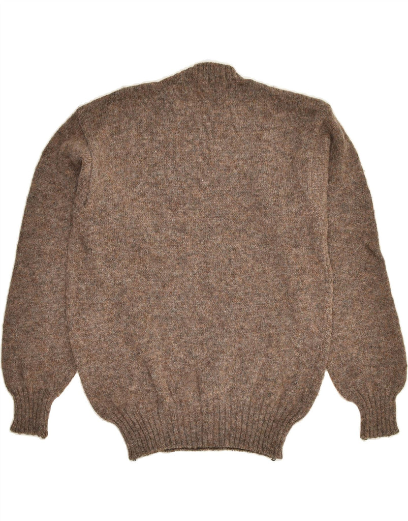 CHARRO Mens Crew Neck Jumper Sweater Small Brown Wool | Vintage Charro | Thrift | Second-Hand Charro | Used Clothing | Messina Hembry 