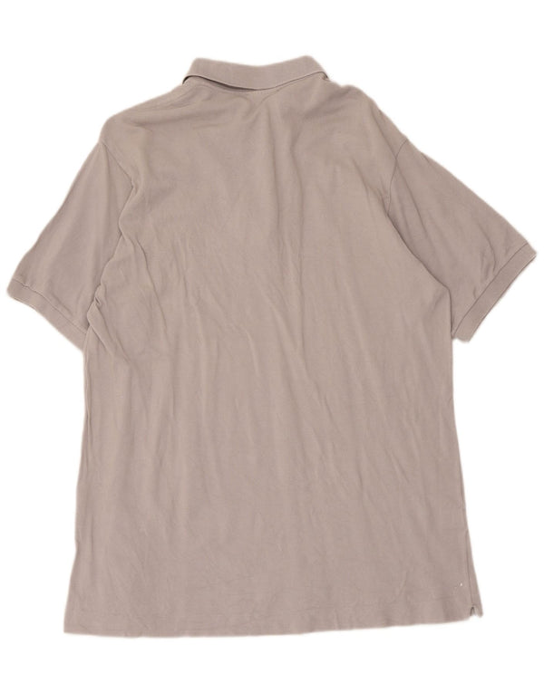 Lacoste Mens Polo Shirt Size 6 XL Grey Cotton