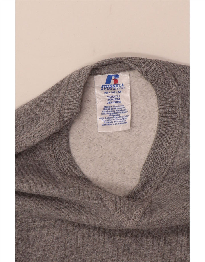 Russell Athletic Boys Sweatshirt Jumper 11-12 Years Medium Grey Flecked