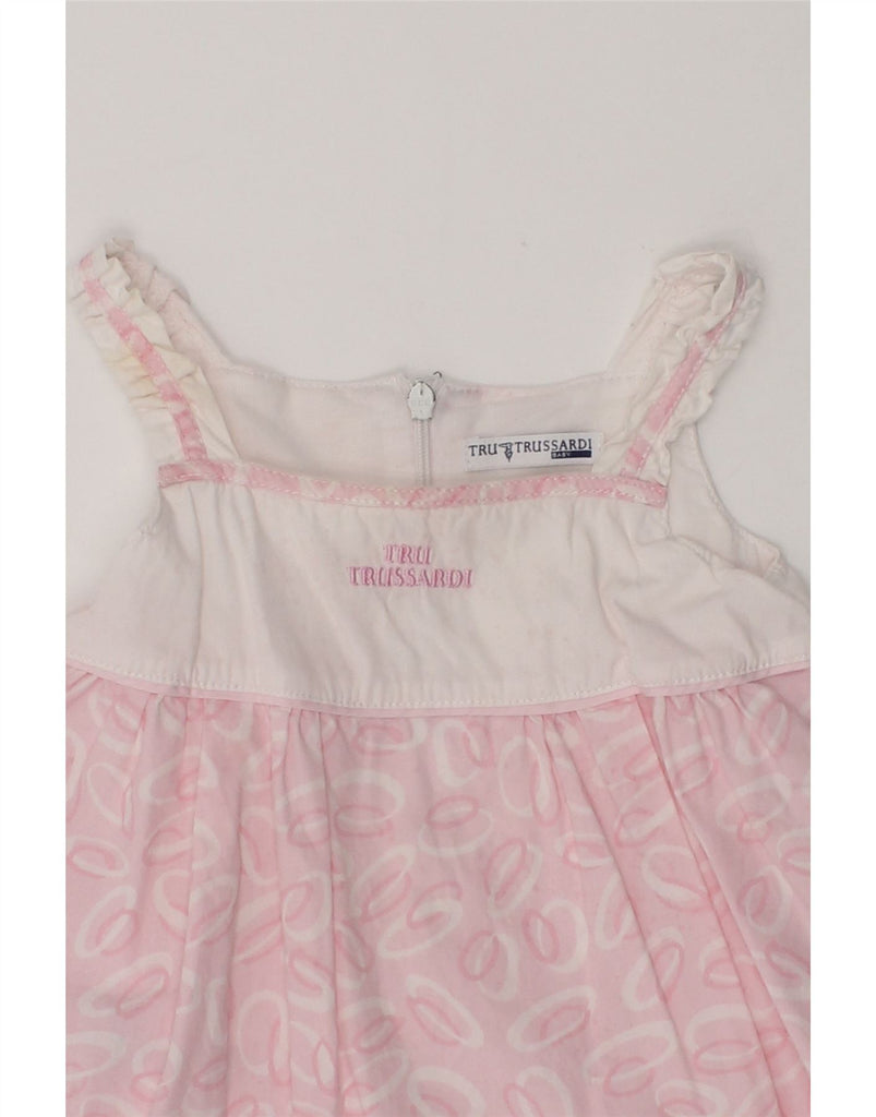 TRUSSARDI BABY Baby Girls Sleeveless Sundress 3-6 Months Pink Spotted | Vintage Trussardi Baby | Thrift | Second-Hand Trussardi Baby | Used Clothing | Messina Hembry 