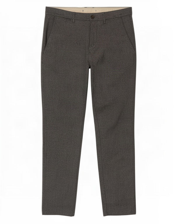 Zara Mens Slim Chino Trousers EU 40 Medium W31 L30 Grey Cotton
