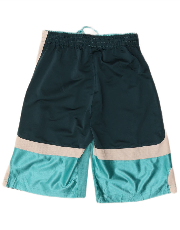 Jordan Boys Sport Shorts 12-13 Years Large Green Colourblock Polyester