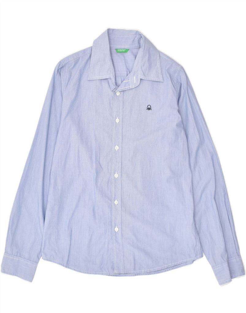 BENETTON Boys Shirt 9-10 Years Blue | Vintage Benetton | Thrift | Second-Hand Benetton | Used Clothing | Messina Hembry 