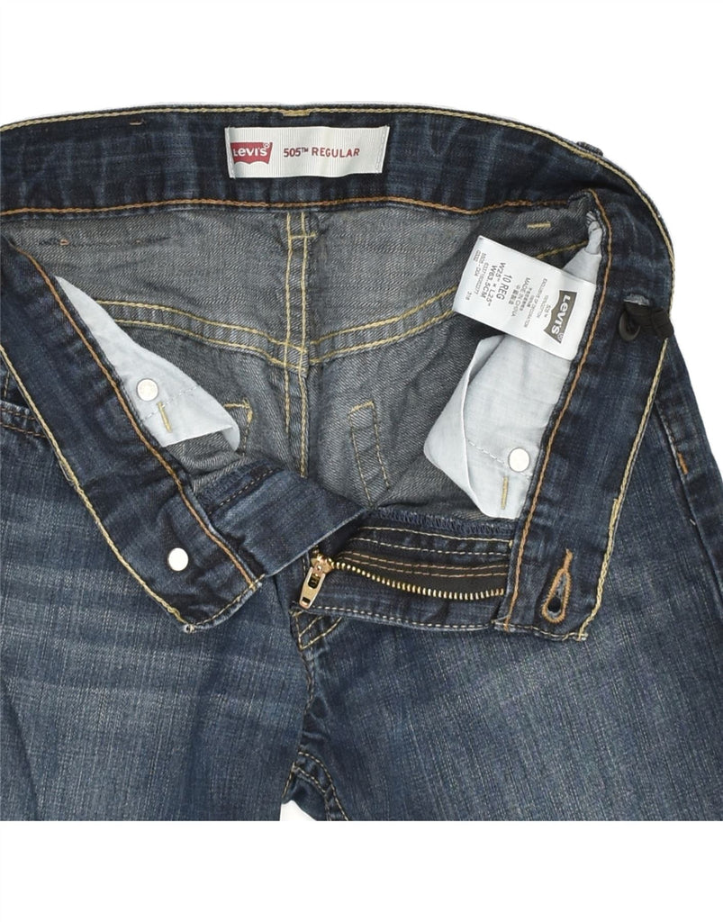 LEVI'S Boys 505 Regular Straight Jeans 9-10 Years W25 L25  Blue Cotton | Vintage Levi's | Thrift | Second-Hand Levi's | Used Clothing | Messina Hembry 