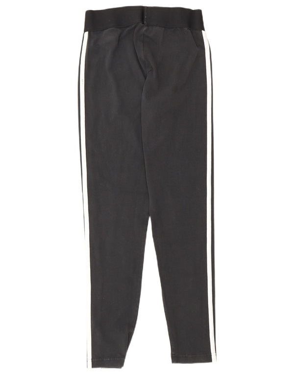 Adidas Womens Leggings UK 12/14 Medium Black Cotton