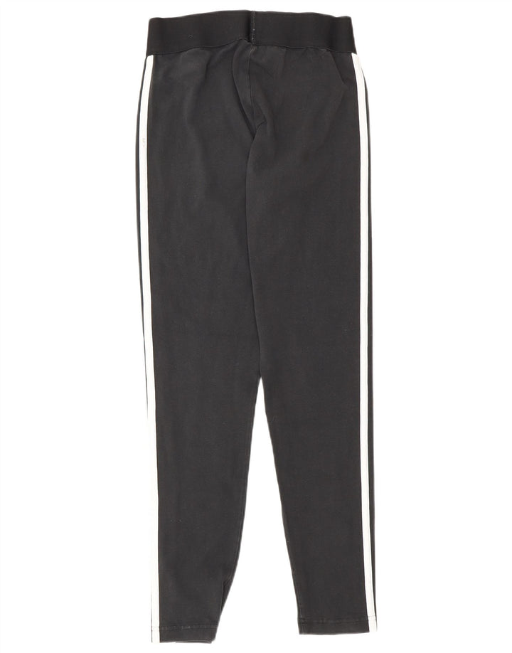 Adidas Womens Leggings UK 12/14 Medium Black Cotton