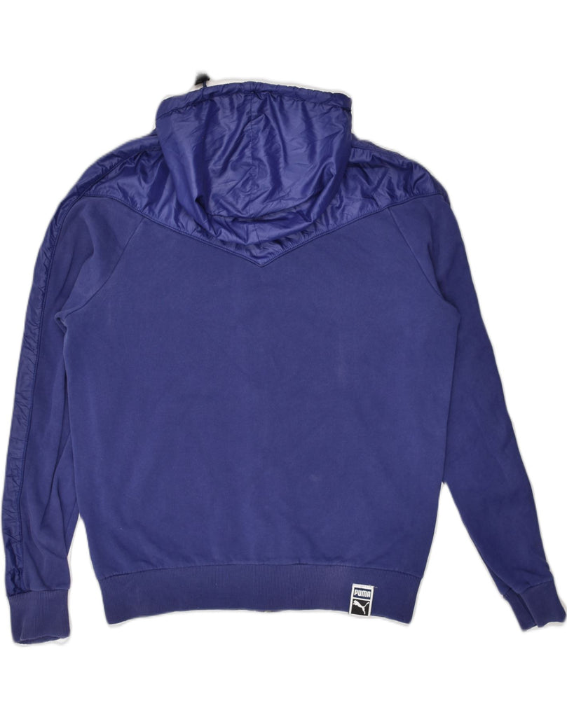 PUMA Mens Zip Hoodie Sweater Medium Purple | Vintage Puma | Thrift | Second-Hand Puma | Used Clothing | Messina Hembry 