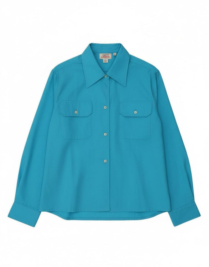 Vintage Womens Shirt IT 46 Large Blue