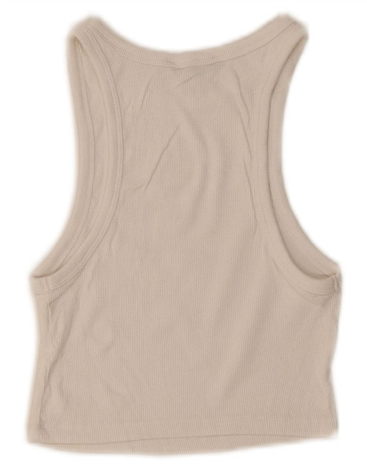 Zara Womens Crop Vest Top UK 12 Medium White
