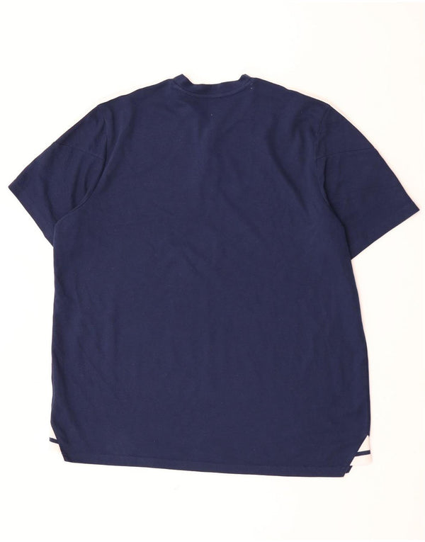 Adidas Mens T-Shirt Top 2XL Navy Blue Cotton
