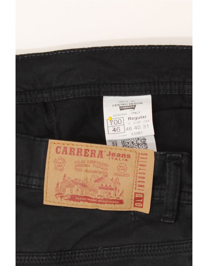 Carrera Mens Slim Jeans IT 46 Small W31 L34 Black Cotton