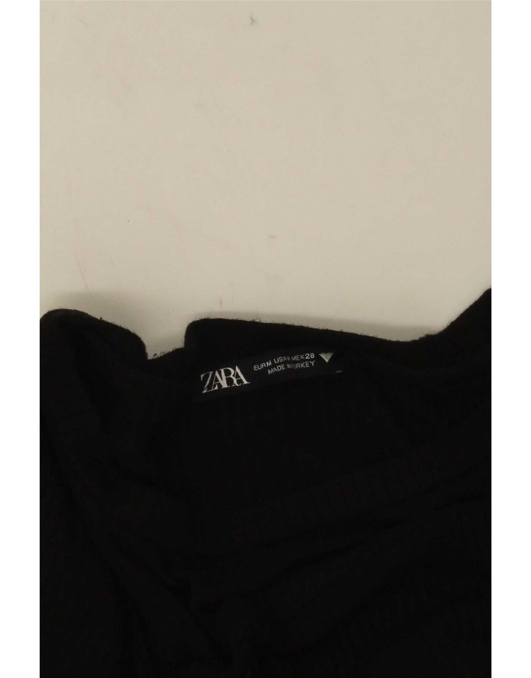 Zara Womens Long Sleeve Blouse Top UK 12 Medium Black