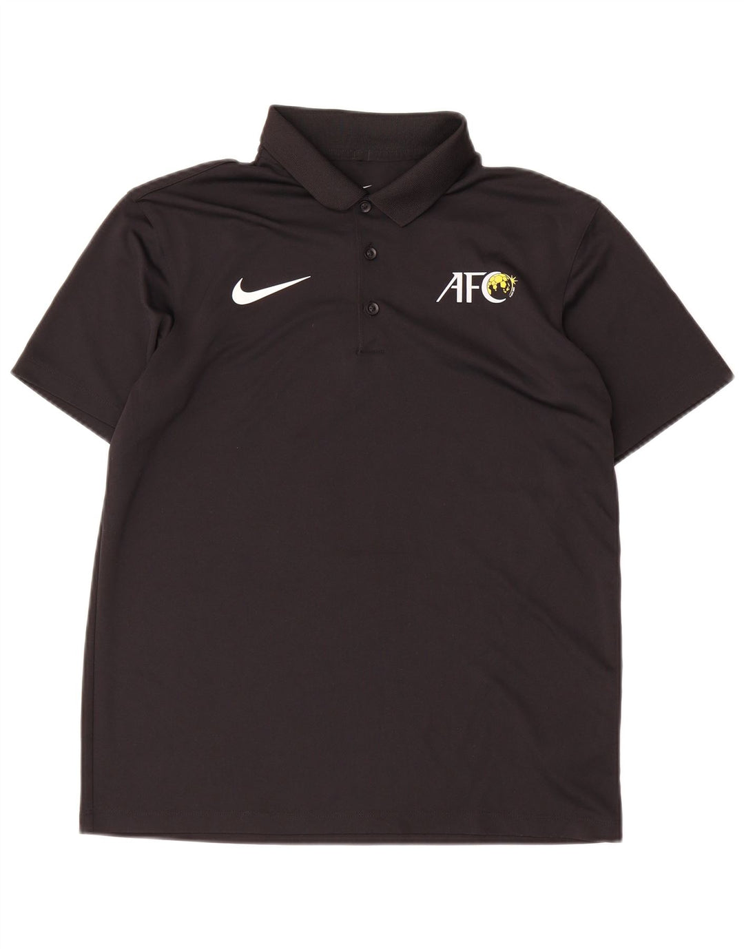 Nike Mens Graphic Polo Shirt Medium Black Polyester