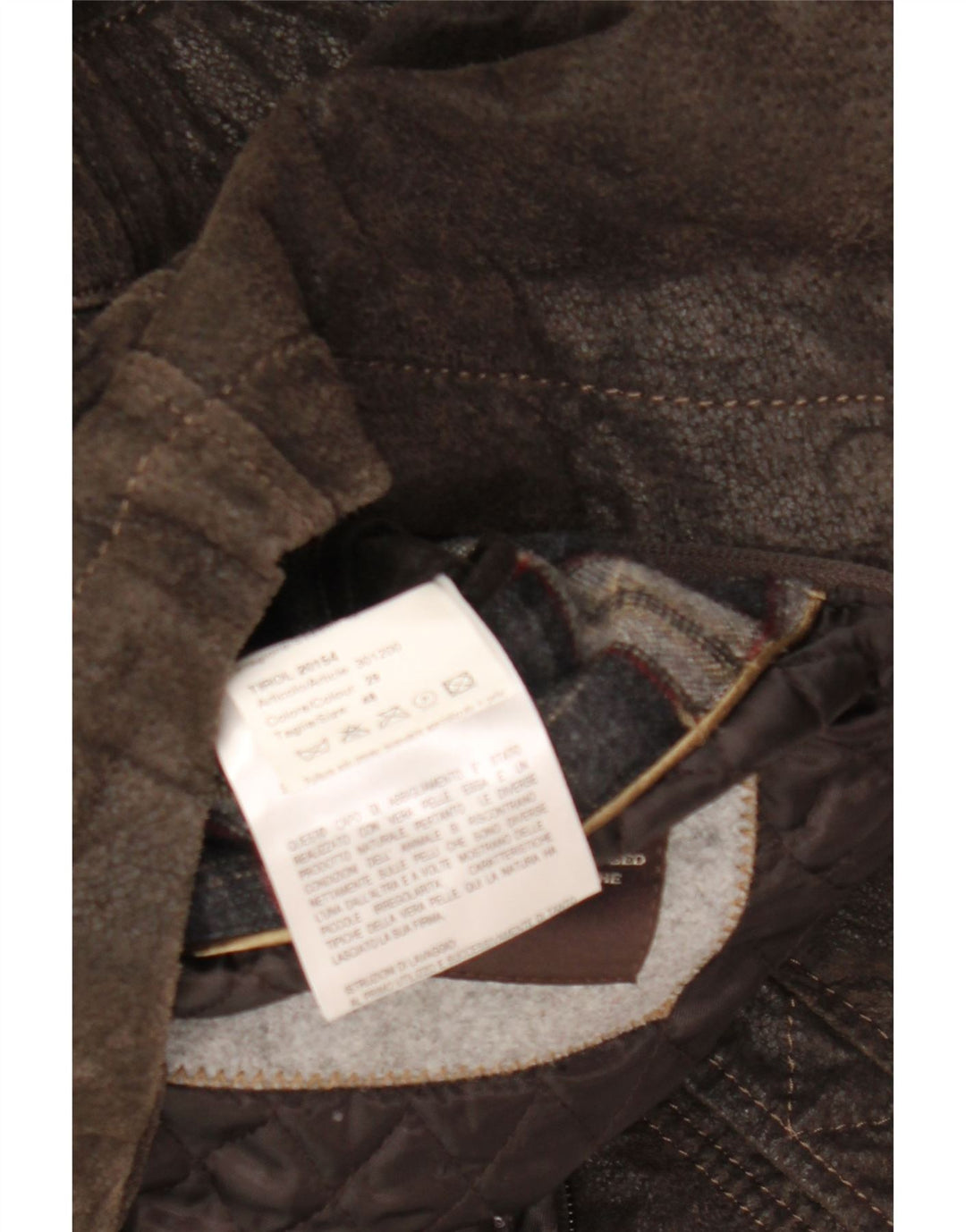 Blackthorn Mens Leather Jacket IT 48 Medium Brown Leather