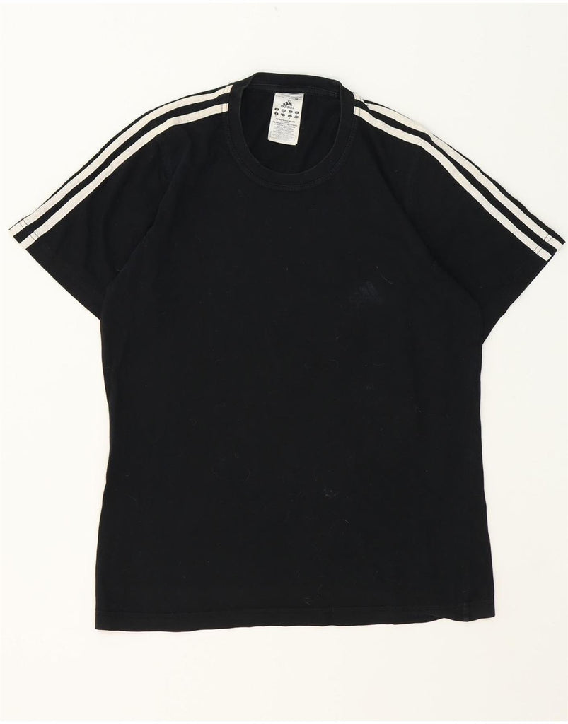 ADIDAS Mens T-Shirt Top Small Black Cotton Vintage Adidas and Second-Hand Adidas from Messina Hembry 