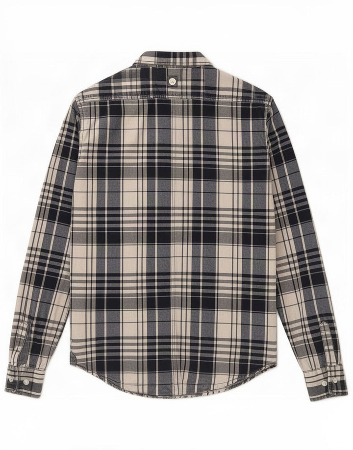 Zara Mens Shirt Medium Blue Plaid