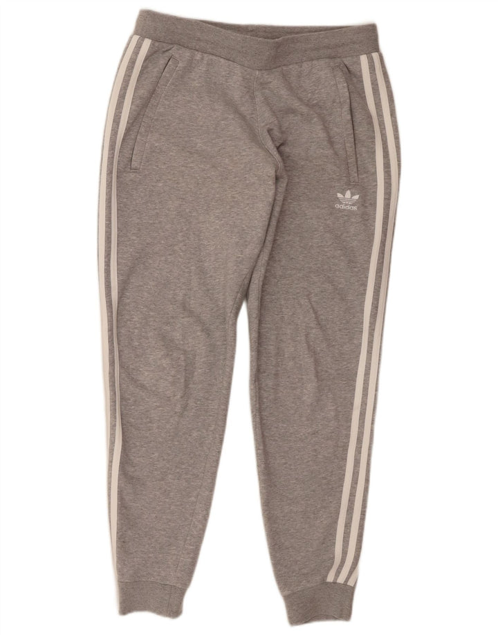 Adidas Mens Tracksuit Trousers Joggers Medium  Grey Flecked Cotton