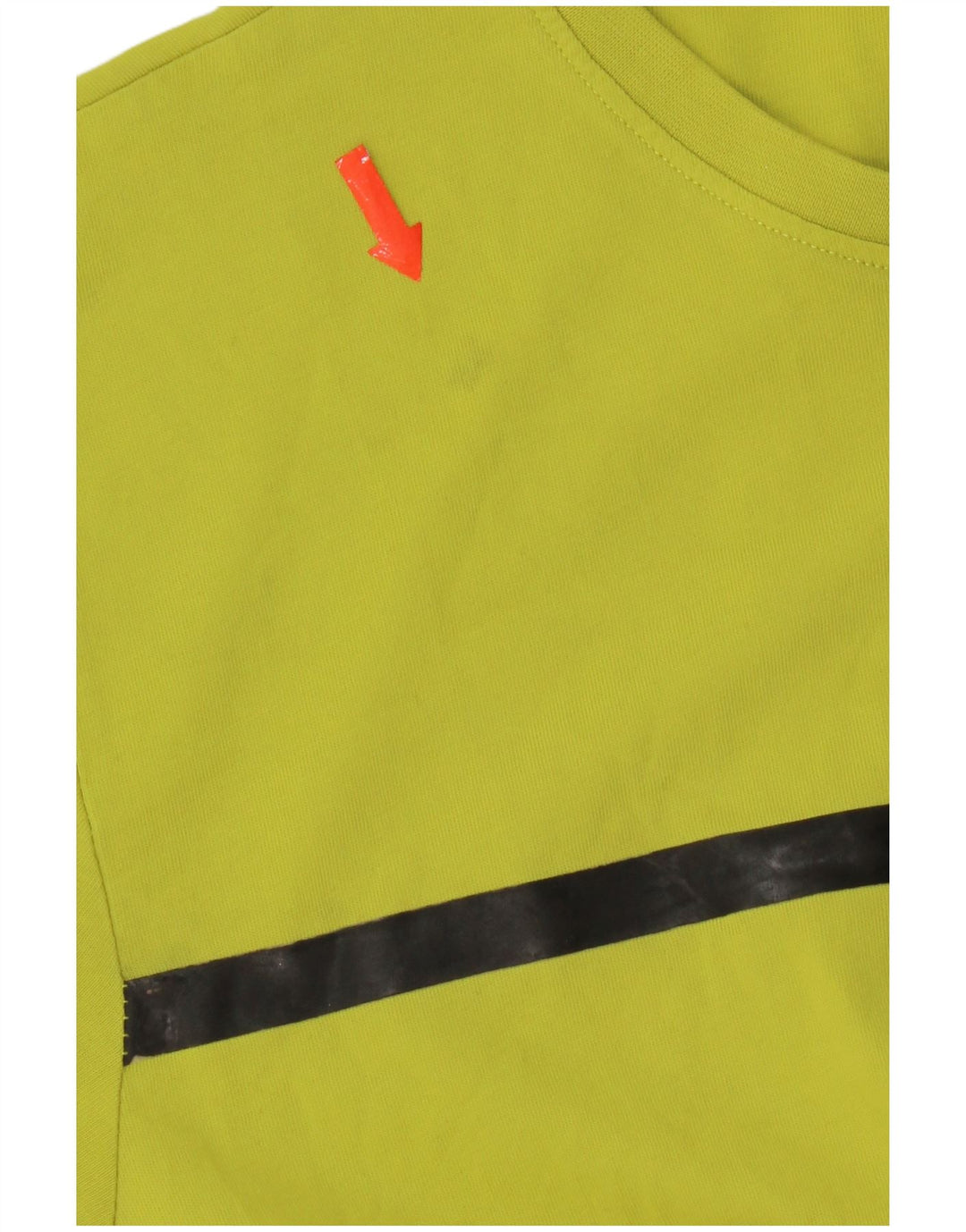 Fila Mens T-Shirt Top Large Yellow Colourblock Cotton