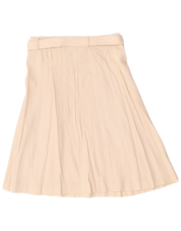 Seventy Womens A-Line Skirt IT 40 Small W26 Off White Acetate