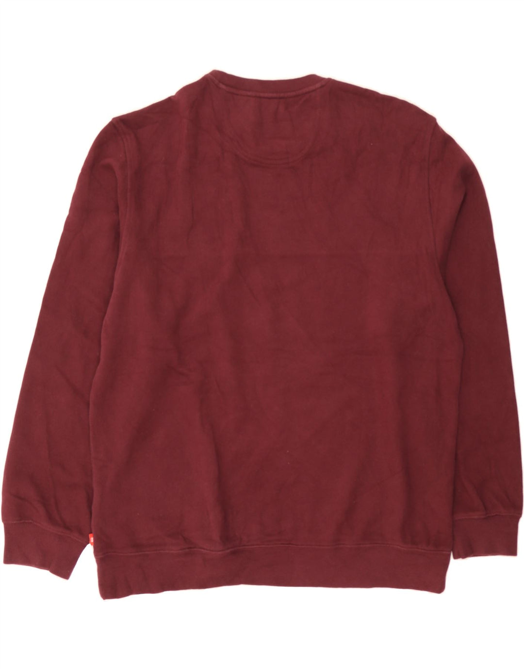 IZOD Mens Sweatshirt Jumper XL Burgundy Cotton Vintage Izod and Second-Hand Izod from Messina Hembry 
