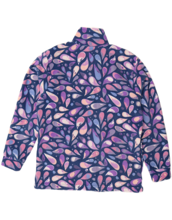Canada Logan Womens Fleece Jacket UK 18 XL Blue Paisley Cotton