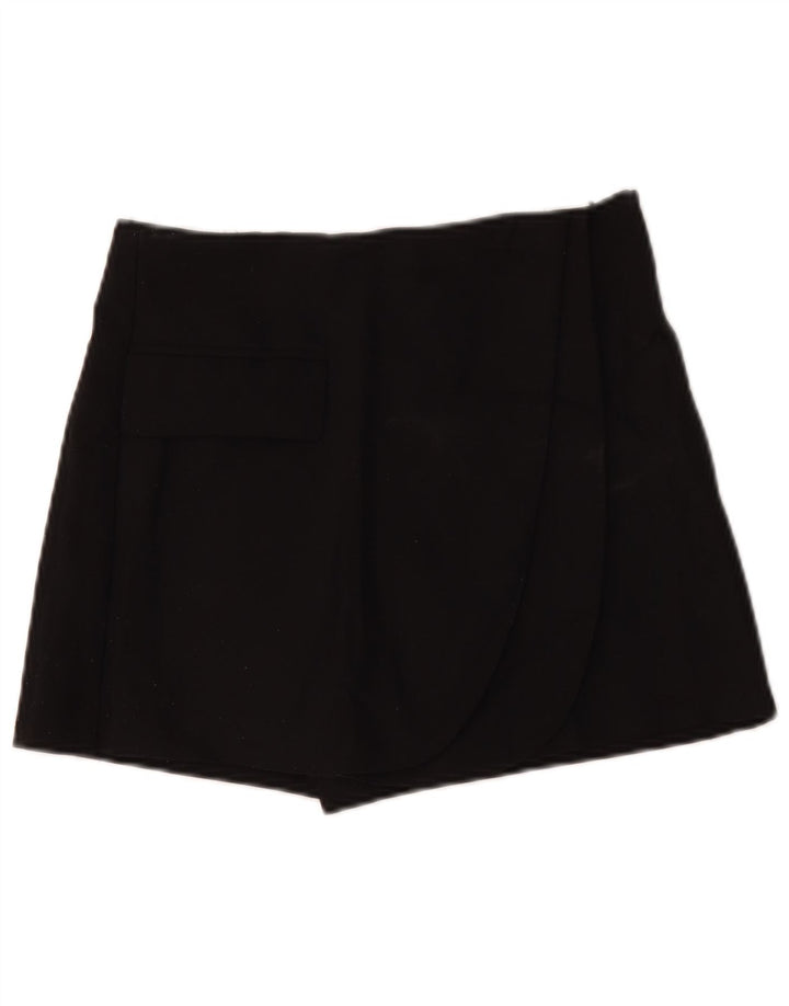 Zara Womens Casual Shorts Small W26 Black Polyester