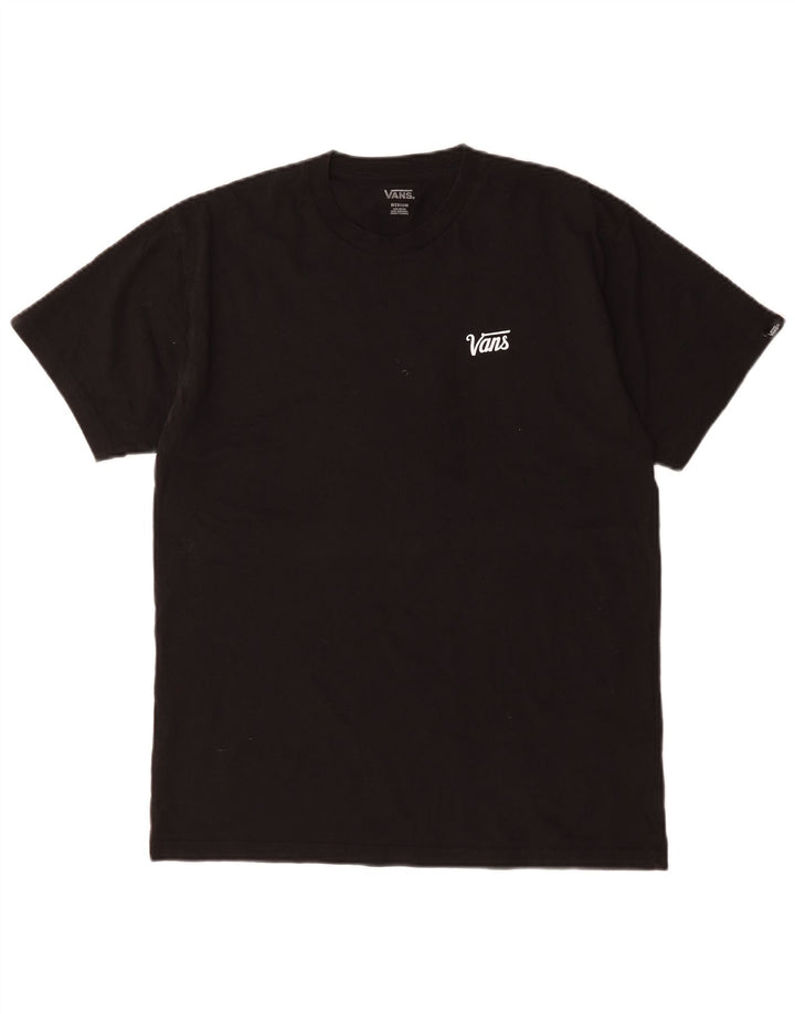 Vans Mens T-Shirt Top Medium Black Cotton