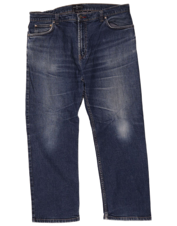 Marks & Spencer Mens Blue Harbour Straight Jeans W38 L29 Blue Cotton