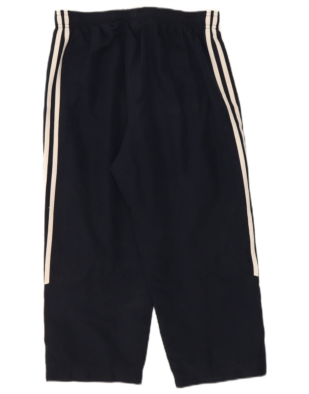 Adidas Womens Capri Tracksuit Trousers UK 10 Small Navy Blue Polyester