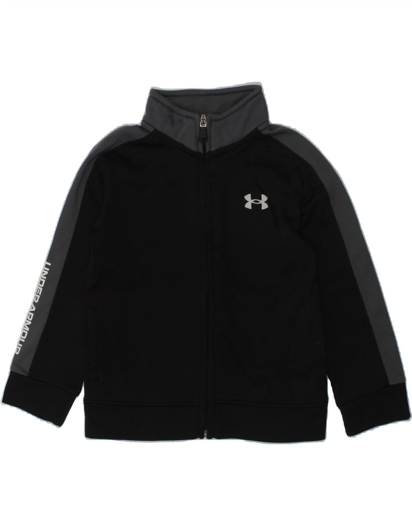 UNDER ARMOUR Boys Graphic Tracksuit Top Jacket 2-3 Years Black Colourblock | Vintage Under Armour | Thrift | Second-Hand Under Armour | Used Clothing | Messina Hembry 