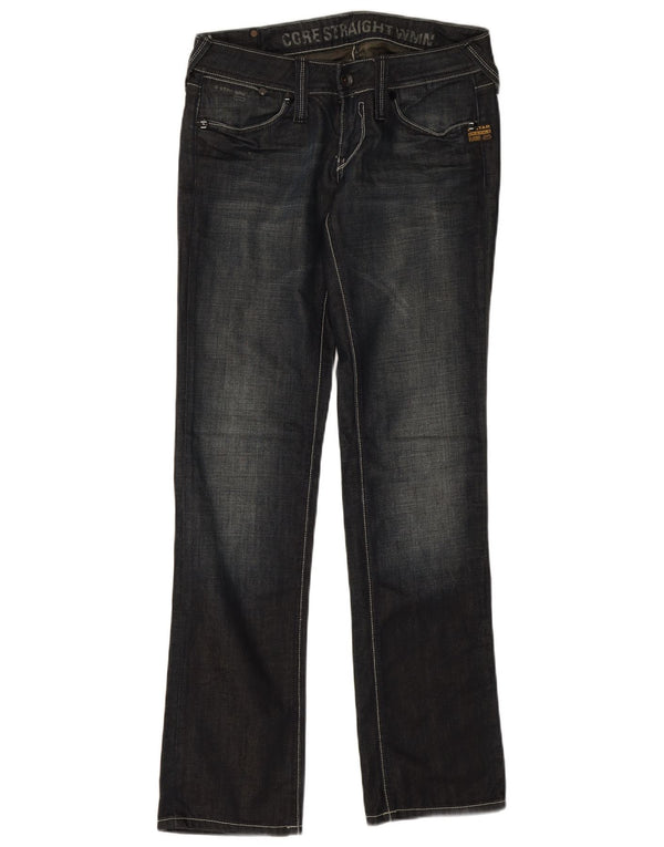 G-Star Womens Straight Jeans W28 L32 Navy Blue Cotton