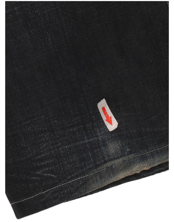 JACK & JONES Mens Straight Jeans W32 L34 Navy Blue Cotton