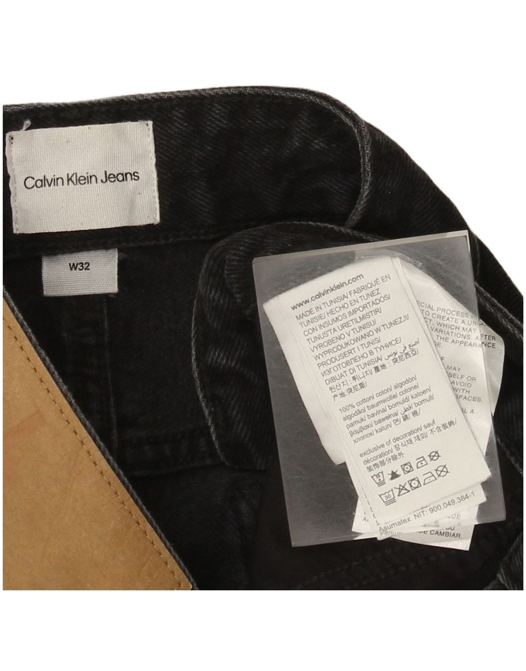 Calvin Klein Mens Denim Shorts W32 Medium  Black Cotton