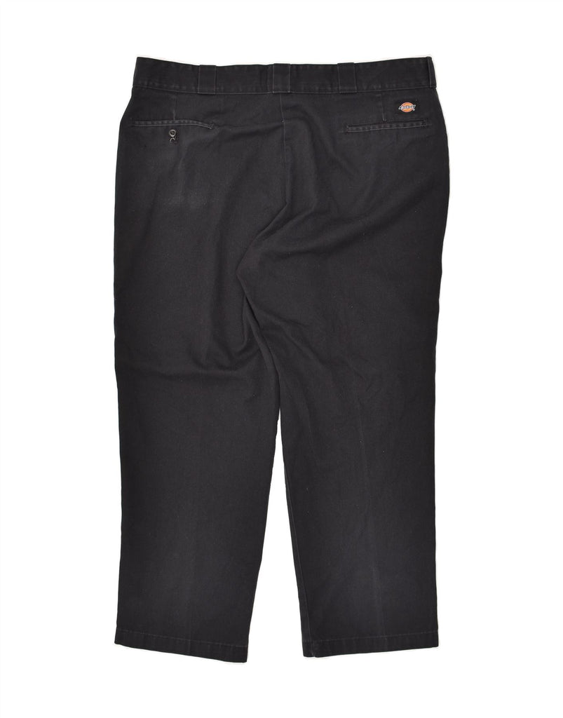 DICKIES Mens Cropped Straight Chino Trousers W40 L27 Navy Blue Polyester | Vintage Dickies | Thrift | Second-Hand Dickies | Used Clothing | Messina Hembry 