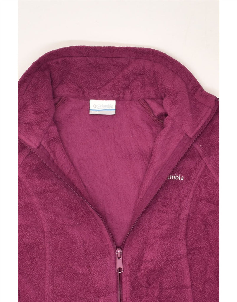 COLUMBIA Womens Fleece Jacket UK 10 Small Purple Polyester | Vintage Columbia | Thrift | Second-Hand Columbia | Used Clothing | Messina Hembry 