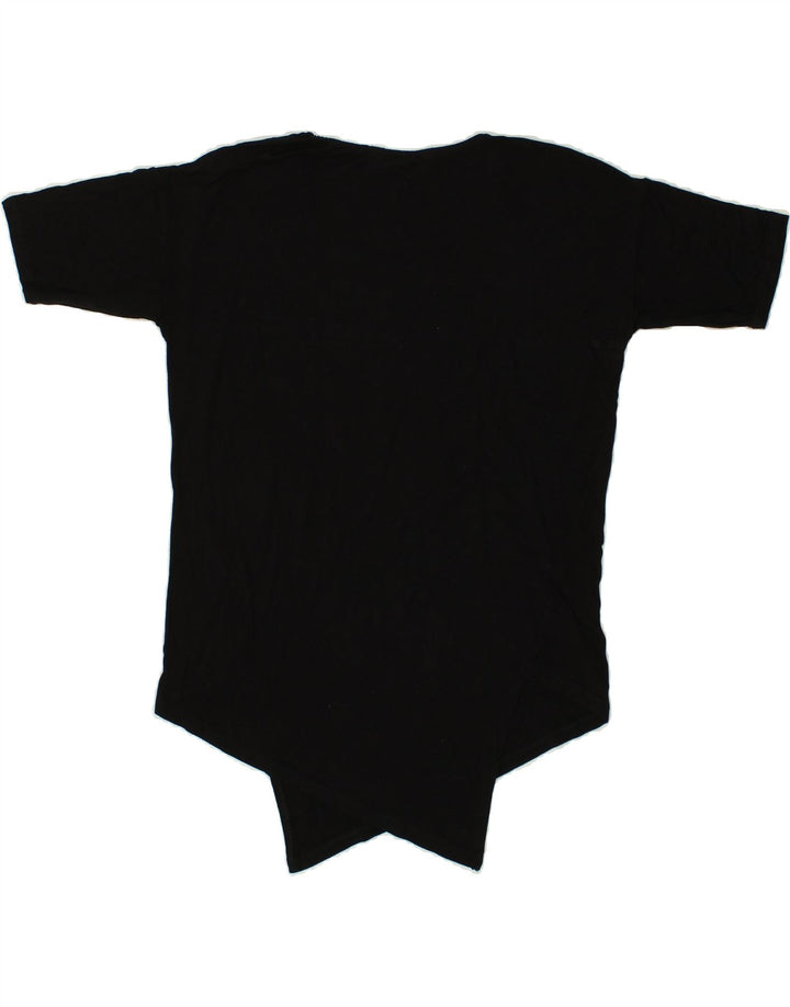 DESIGUAL Womens Graphic T-Shirt Top UK 10 Small Black