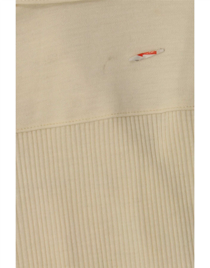 Karner Womens Short Sleeve Cardigan Sweater IT 40 Small Off White
